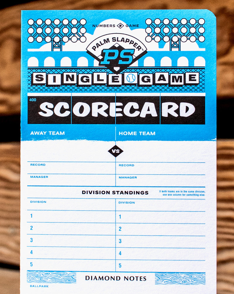 Palm Slapper Single-Game Scorecard